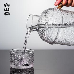 容山堂复古锤纹冷水围壶炉用玻家璃耐凉水壶热水杯大容量 2025新款