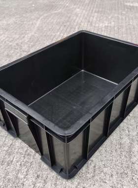 塑厂家加厚防电塑静料筐22号电子料周转JEC箱ESD黑色胶框