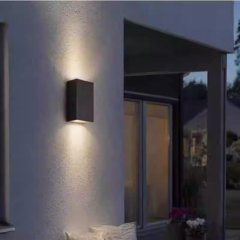 LED户方外防水壁道灯现代约别墅外墙庭院双头过床头装饰壁简931灯
