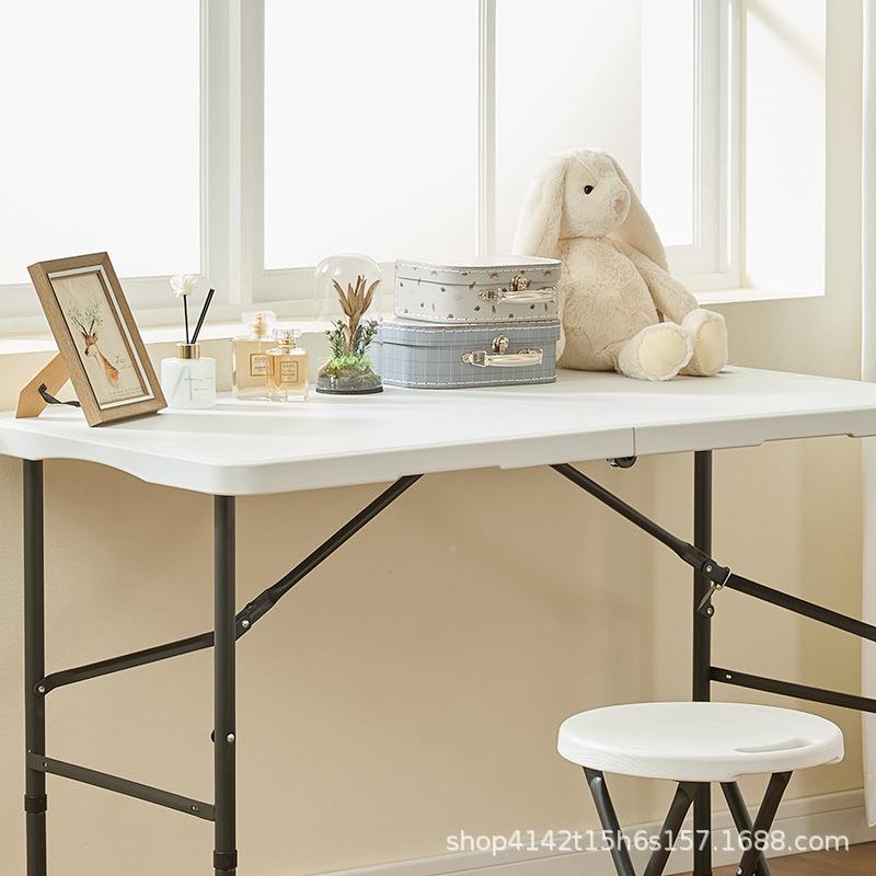 户学外折便叠子桌家用折叠桌椅简易携式摆摊桌长方形IBH条桌习小