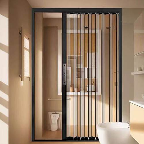 透BSP防明水板晶板折叠门厨房客厅隔断推拉家门厂风水晶折叠门