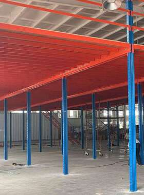 阁库楼货架重型仓仓储仓车楼间搭建办公室钢结构KPS二层储阁平台