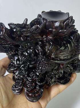 水晶球底座大号龙龟摆件39455球底家托球型收纳办公室摆摆件座居