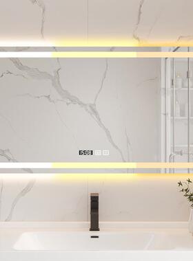 方形触智能965镜浴镜洗室手间LED镜化妆镜除雾卫生间高清摸屏方壁