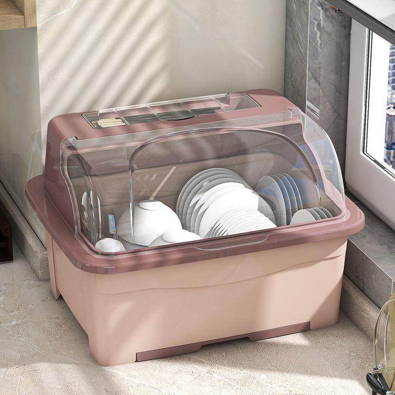 放碗收纳箱碗筷纳家收用厨碟房有盖盘沥水架AszHuxmq台面碗柜整盒
