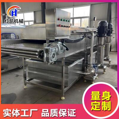 025新型鲜玉米鲜去须清洗HKK-4000机整套玉清米洗脱粒蒸煮漂烫速