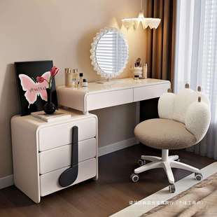 249约现收代小柜户型卧室梳妆台岩板化妆床头组合收纳一简体纳柜