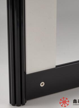 广JVK告展板PVC面八棱料柱标摊展塑板黑色防水防火不双变型板