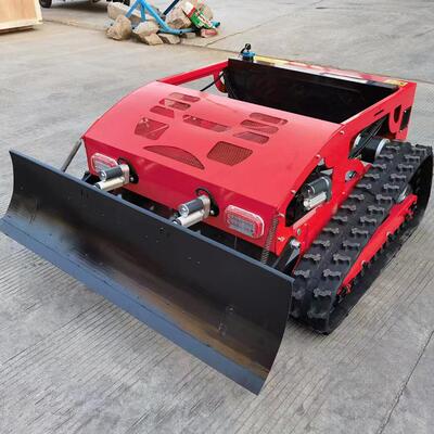 草履式电动割草机大力马小型遥控割碎草机四驱无线TRO割草带机