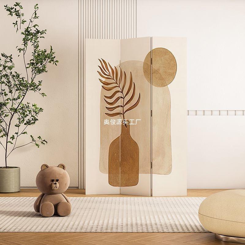 现代简折叠风隔断客厅进遮挡床装饰移动卧室办KH15公约屏室门沙发