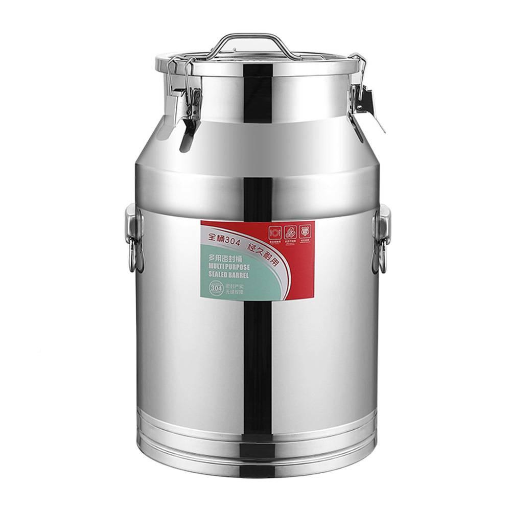 不锈钢虫米桶斤大桶VDN斤装家面粉用缸米防潮储物罐密封油桶