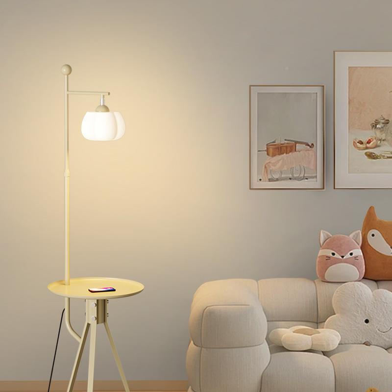 卧室床头柜置几架817屉一体立物式台灯民宿中古风带抽茶桌复古落