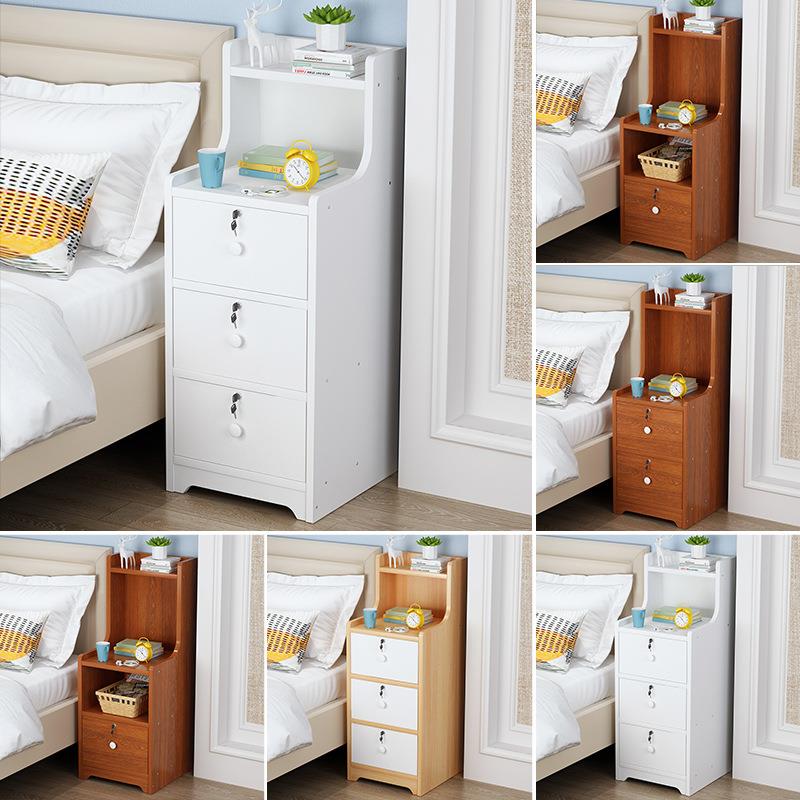 窄款2t015.10/2床柜小型迷头你收纳5柜超子简约现代卧室床边加高