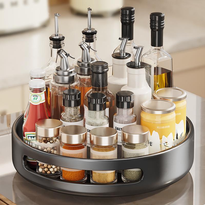 旋转调料品置物架厨房台面2025新款功油盐醋调能味酱多料AL102173