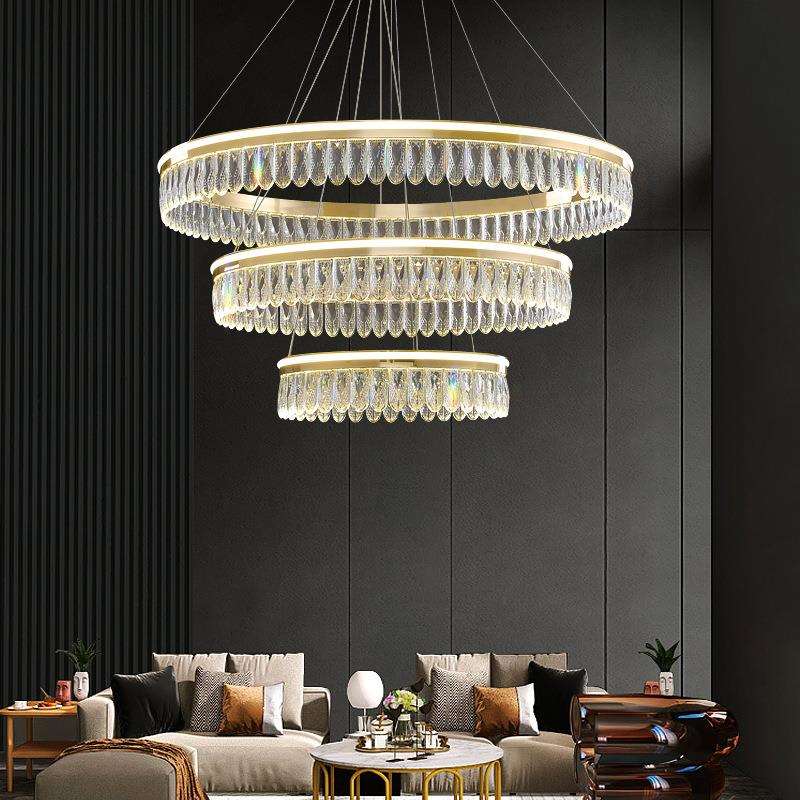 奢客梯厅轻吊灯餐厅卧室简约现75代书房大气复式别墅楼水晶楼吊灯