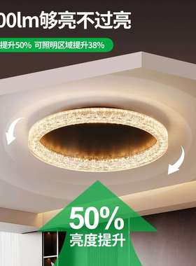 意式极简轻灯奢卧室吸33169顶灯现代高端大气仿款水晶新眼书房间