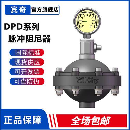 脉冲阻尼器DPTXQD15CN少-量0.35L缓冲器UPVC减管震动计泵配路件
