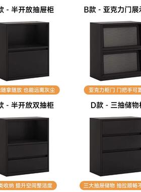 书柜物SJ024304柜一体木矮柜式实复法古靠墙客厅落地格子置储物架