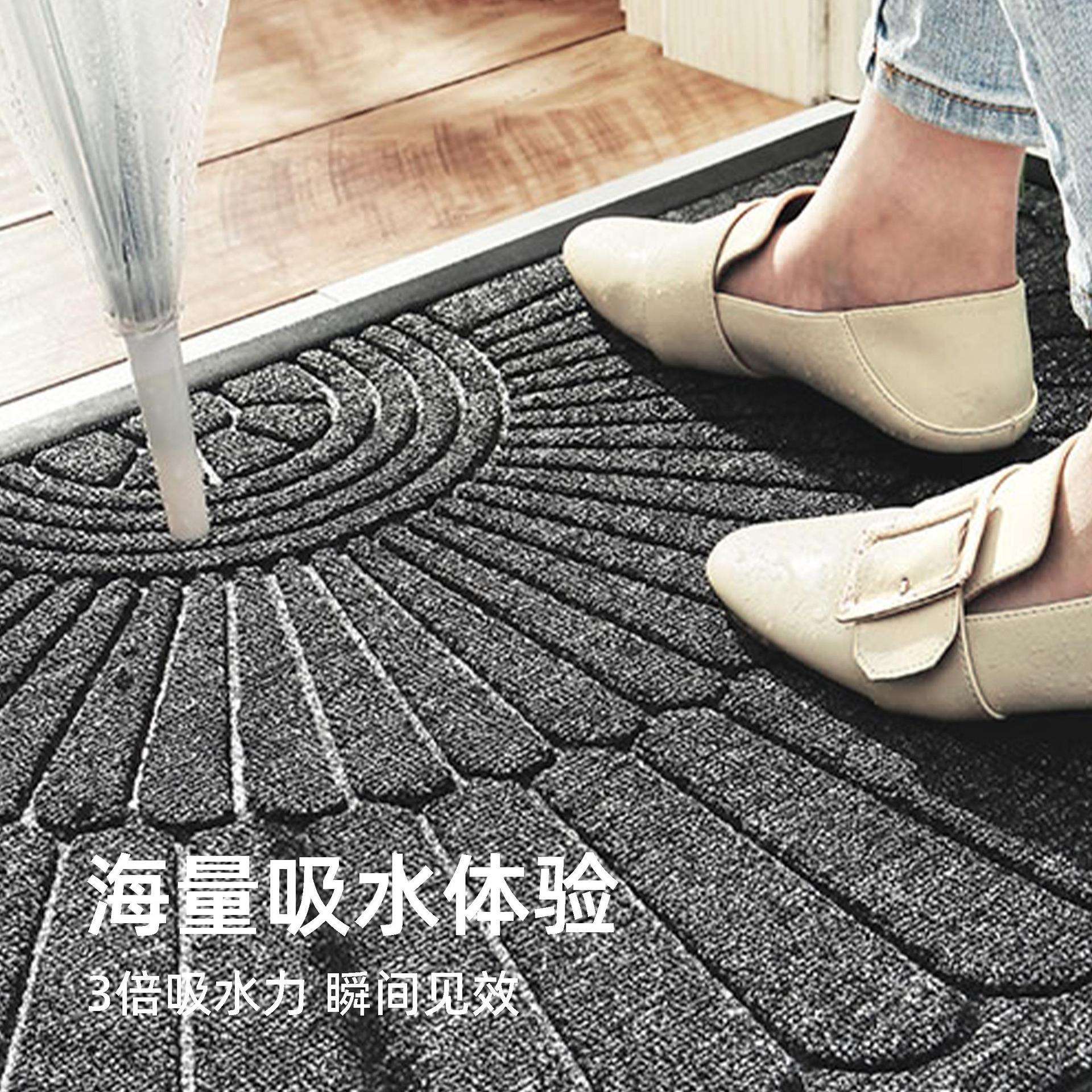 入户门地垫防滑脚垫家用半圆除尘易打理高端门口玄关室外门垫进门图片