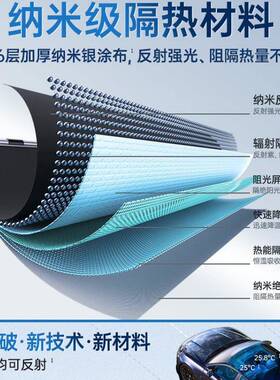 遮阳挡汽车窗帘前挡风玻璃防隔车热遮阳RZP罩遮汽光板晒遮阳