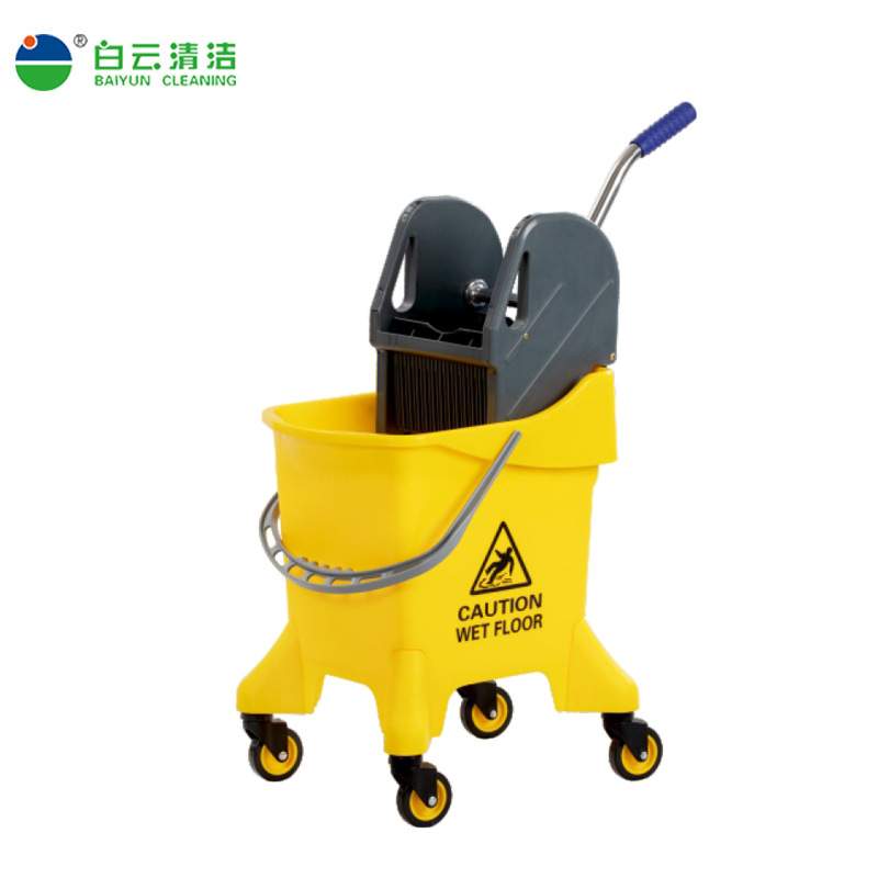 白云清洁加强加厚下压式榨水桶家用清洁挤水车拖把桶墩布桶酒店