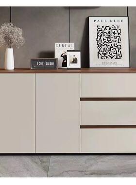 家设用计师中古马鞍皮入户餐边柜风玄关柜隔断柜IZH门靠墙储物口