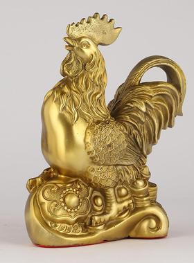 厂家铜公生鸡器如元宝鸡肖228鸡铜意摆件