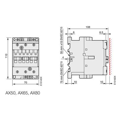 原装三相6A380V触器AX65-30-1JYN线1交接流圈220V110V15开1闭