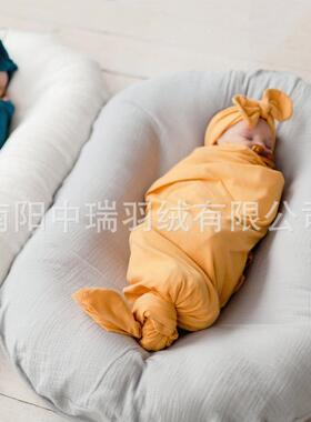 全头棉偎枕定型枕儿偏头惊跳VUD安抚枕依婴防儿窝睡觉安全感枕芯