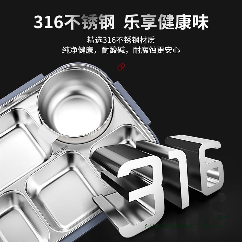 y容p31SE5cNaYJ6l不锈钢温饭盒上班族大量餐盒生分格餐盘微学波炉