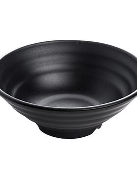 xy面t具密胺碗商用黑色HSX塑料餐汤粉麻烫米粉店汤粉碗面馆辣专用