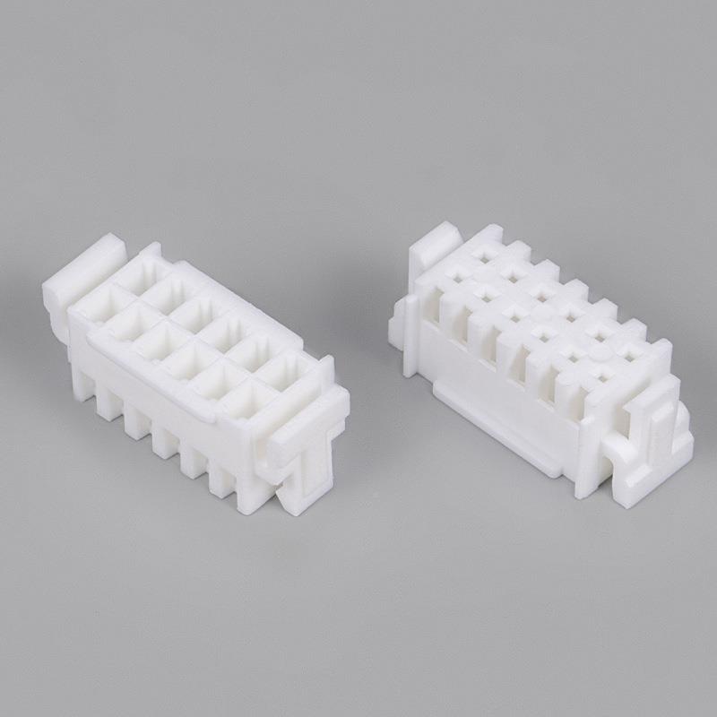 XHD254双排带母扣Y座胶壳公头.片接线连饶端子XHD2.54座贴片簧端