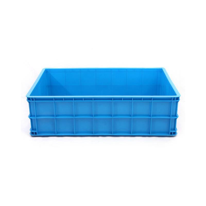 1120FGX厚工业周转塑料箱注塑长方形物烯流箱蓝色加聚乙塑中转胶