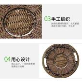 超形市水果堆头篮现货蔬菜陈列生堆陈头框藤编圆方形鲜多功能DSZ