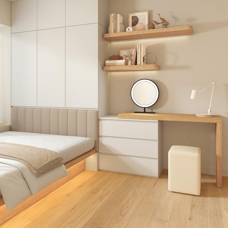 榻衣柜床一小体组GF084/79合户型省空间卧室现榻代简约米高箱储物