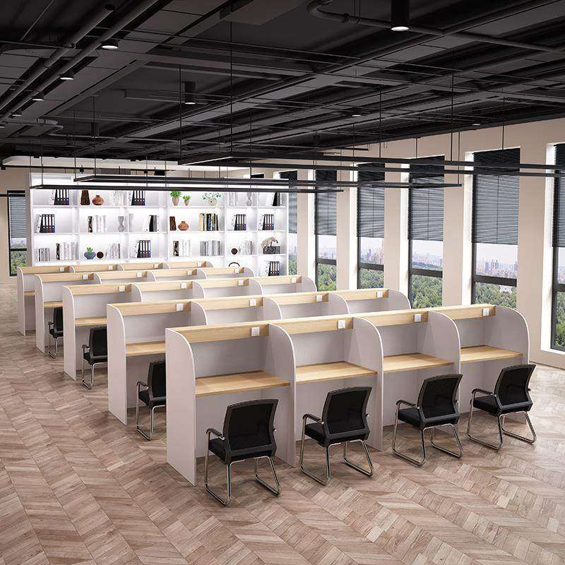 自习室学习桌电脑桌椅组合封闭沉浸式隔断书桌子自修桌学生自厂家,商业/办公家具,自习桌椅,淘宝优惠券,粉丝福利购,淘宝优惠卷