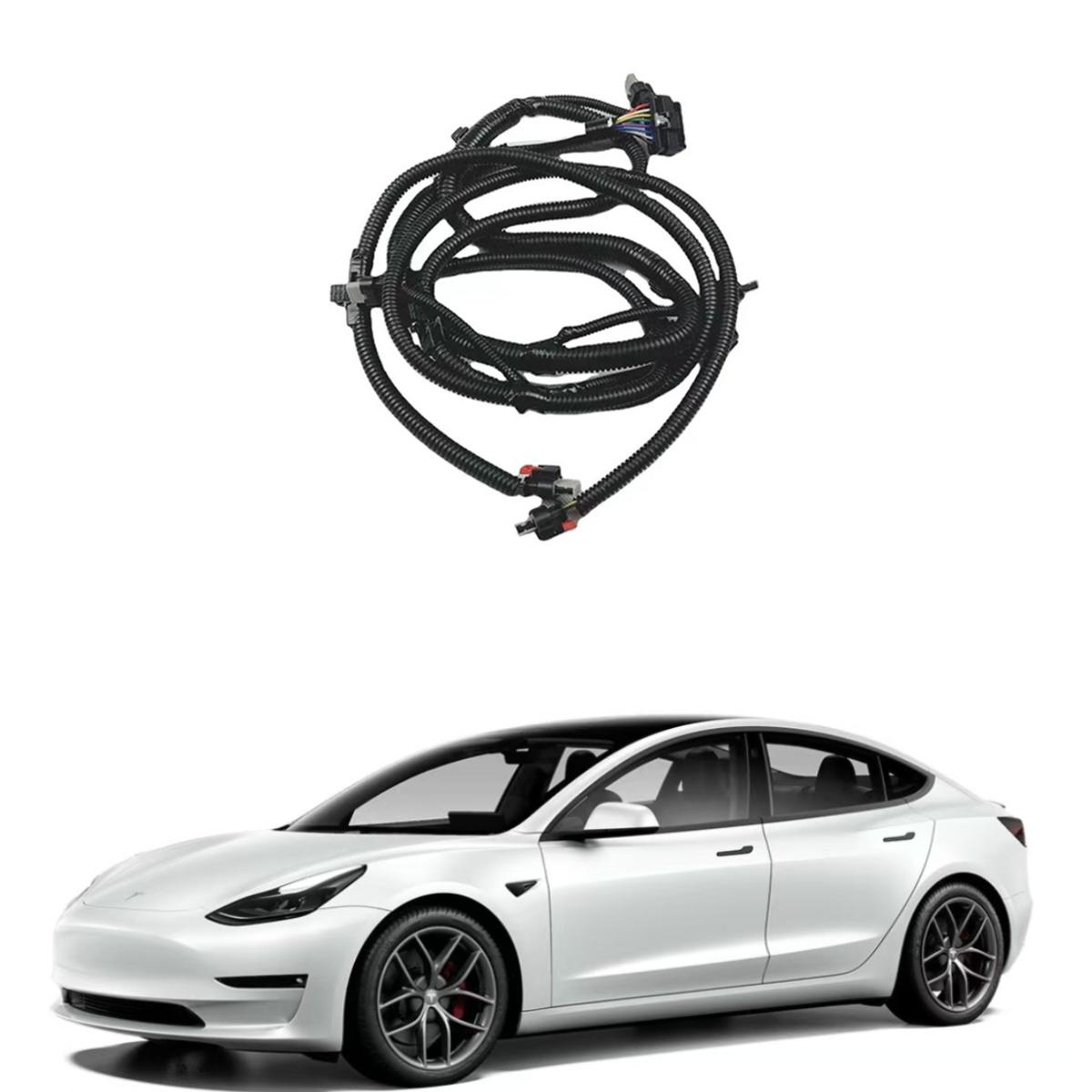 2021-2023 特斯拉Model 3前保险杠驻车雷达辅助传感器雾灯线束