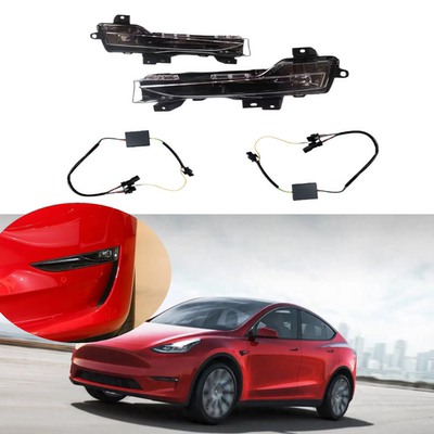 特斯拉Model 3/Y低配升高配前雾灯线束升级美版日行灯线束总成