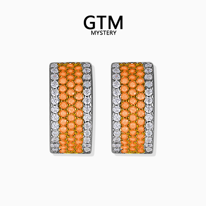 GTM糖果耳圈白金色轻奢