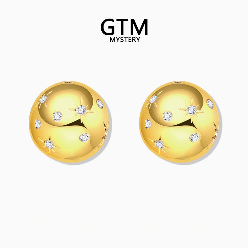 GTM925银高品锆石小众高级耳钉