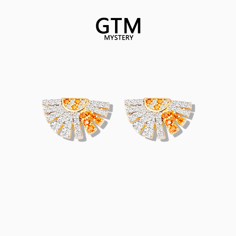 GTM月伴小雏菊耳钉轻奢银耳饰