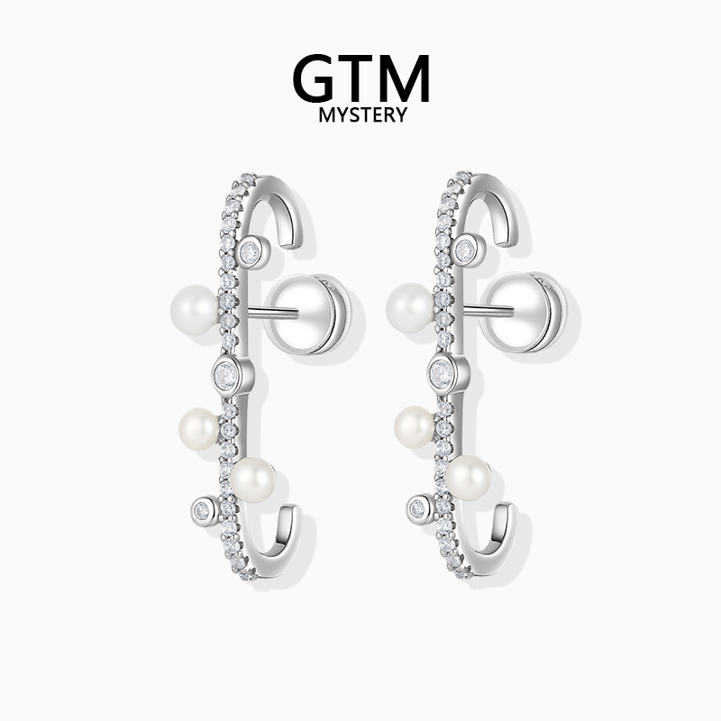 GTM天然淡水珍珠耳钩明星同款