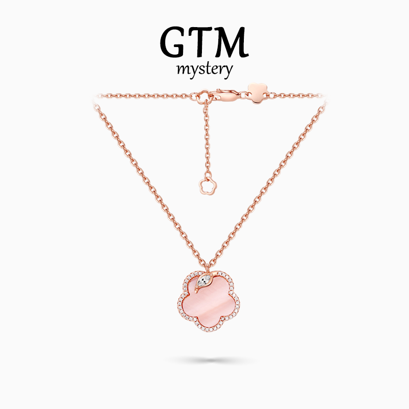 GTM樱花母贝项链925纯银轻奢百搭