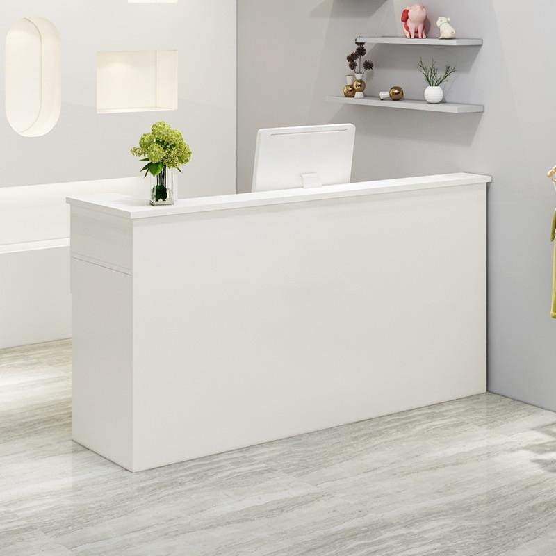 简易吧台桌柜网红潮店收银台店铺小型转角柜台前台接待台现代简约