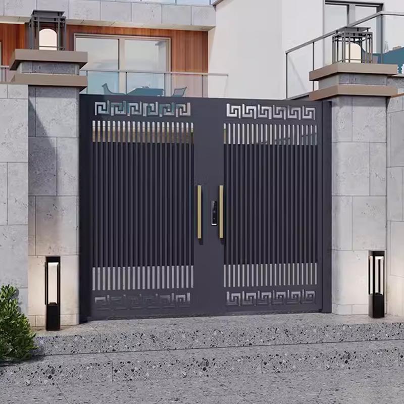 别墅庭院门铁艺铝合金乡村自建房庭院单开门大门入户院子门花园门