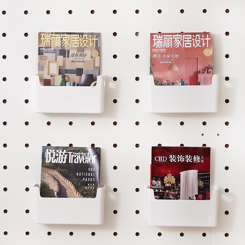 木目iwood 15mm圆孔洞洞板配件收纳盒 免打孔书本置物架整理箱