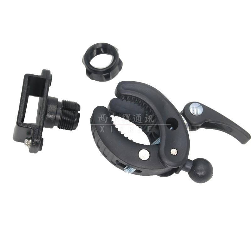 手持对讲机通用行李架夹 手台手咪车载固定夹A柱支架摩托车支架