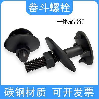 一体皮带螺丝螺栓畚斗螺丝料斗提升机螺丝栓一体皮带钉牙口螺丝