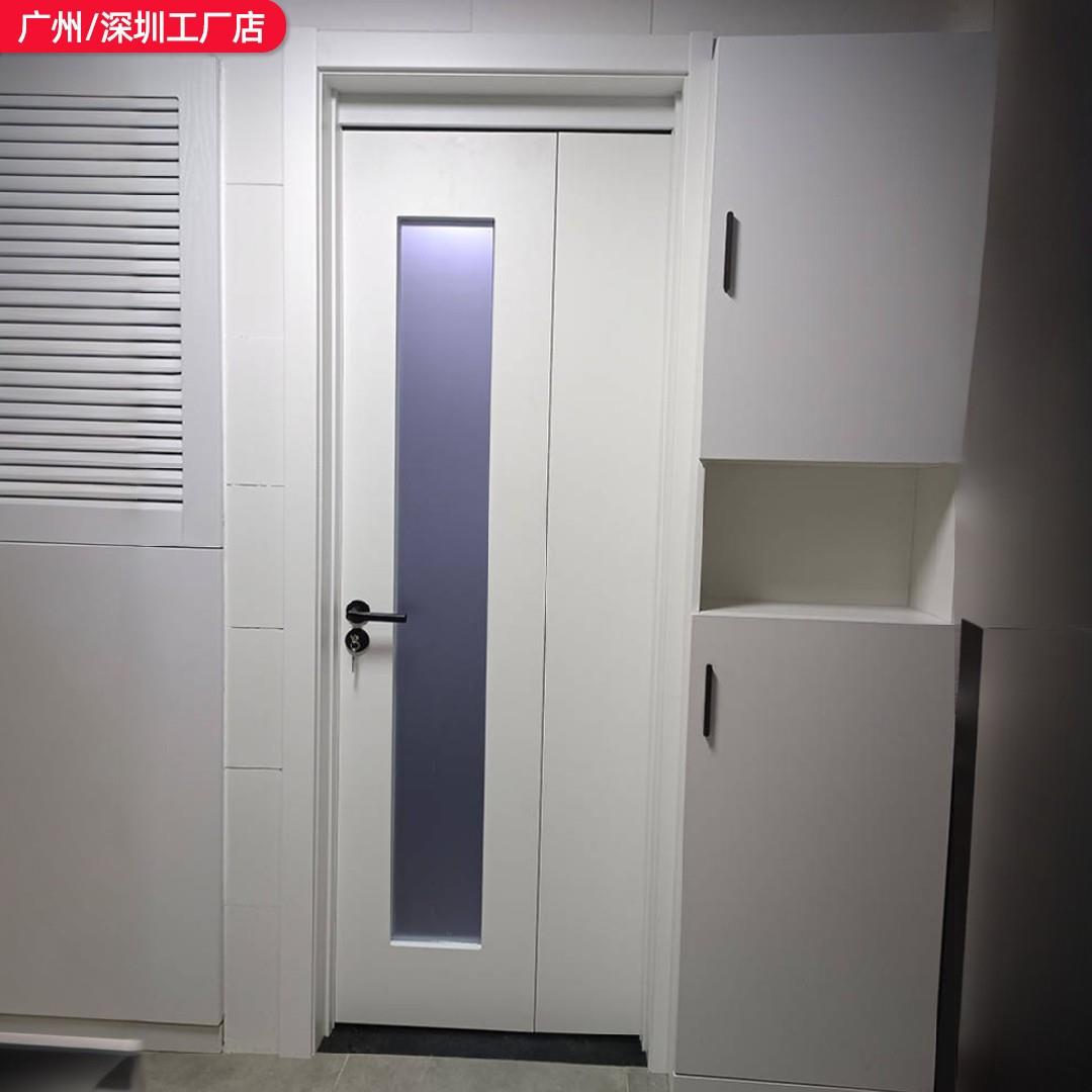 折叠门无轨道浴室门厨房隐形门卫生间木门厕所门省空间三七折叠门