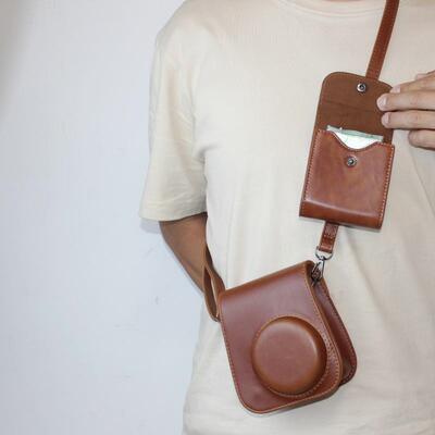 拍立得mini99/90/40相机复古皮包 mini12套壳包7+ SE SQ1 EVO皮套